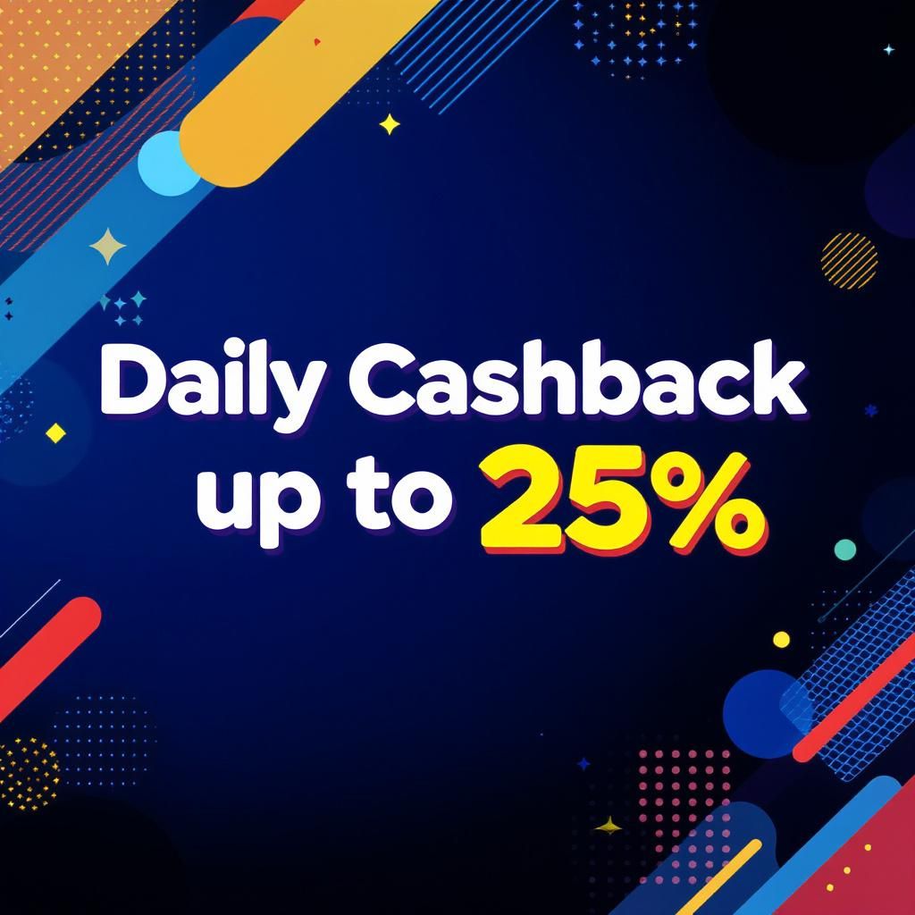 Daily Cashback up to 25% Daily Cashback up to 25%
